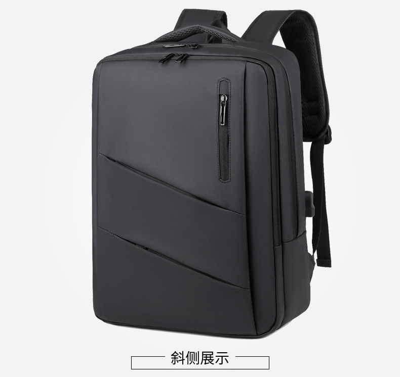 跨境商务背包电脑包男士高级感简约双肩包百搭学生大容量旅行包详情17