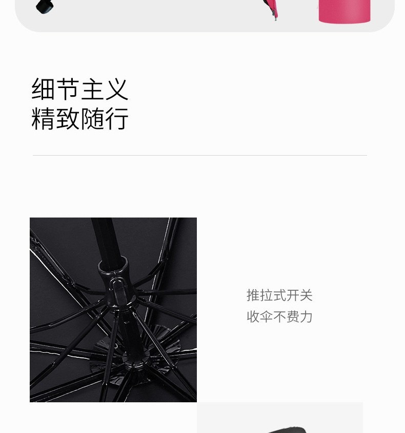 Three-fold umbrellas bloom when exposed to water, suitable for both sunny and rainy weather. Wholesale of folding umbrellas for women, providing shade, sun protection and UV protection pic 19