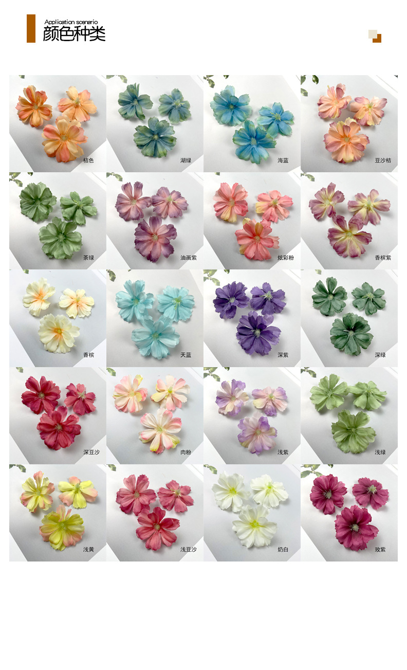 Simulación pequeña cabeza de flor de ciruela DIY margaritas flores falsas kanzashi flores vestido acompañante mano regalos materiales accesorios faldas de baile flores paraguas decoración oficina simulación cultural jardinería rosas decoraciones pic 4