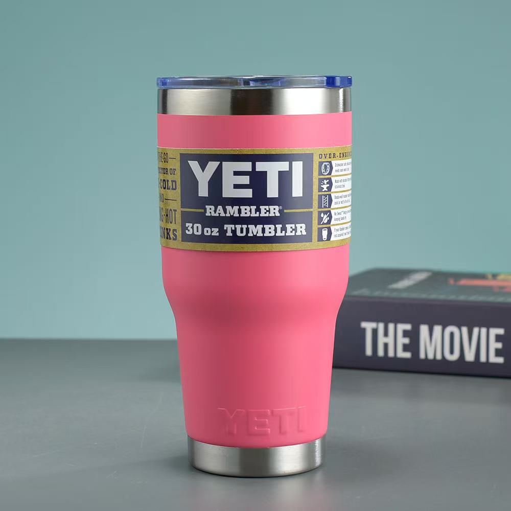 304 stainless steel insulated ice cup, 30oz large-capacity double-layer insulated cup, 20ozYETI car cup strap pic 8