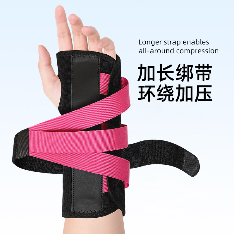 Cross-border support 3-in-1 strap wrist guard, breathable winding and fixing sports gloves, tendon sheath wrist joint wrist guard pic 4