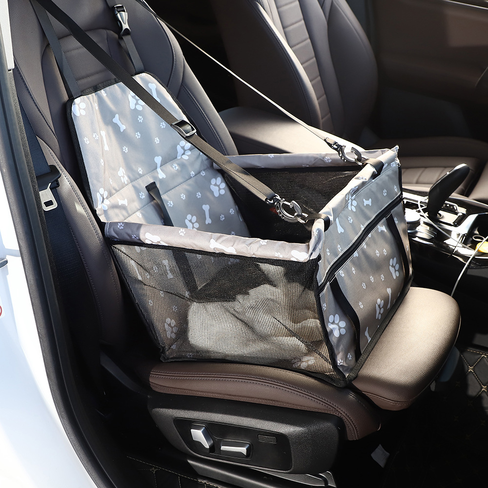 Rongka Pet Cross-border Car Pet Bag, Cute Printed Portable Pet Bag, Oxford Cloth Car Pad Pet Hanging Bag, Pet Travel Bag pic 6