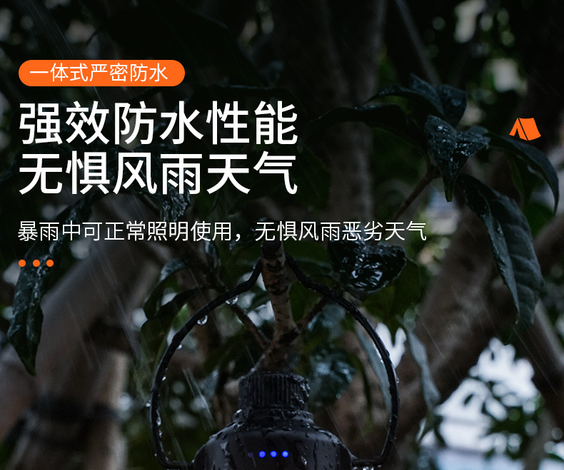 Cross-border outdoor camping lamp, led portable tent lamp, multi-functional charging portable camp lighting, horse lamp, camping lamp pic 15