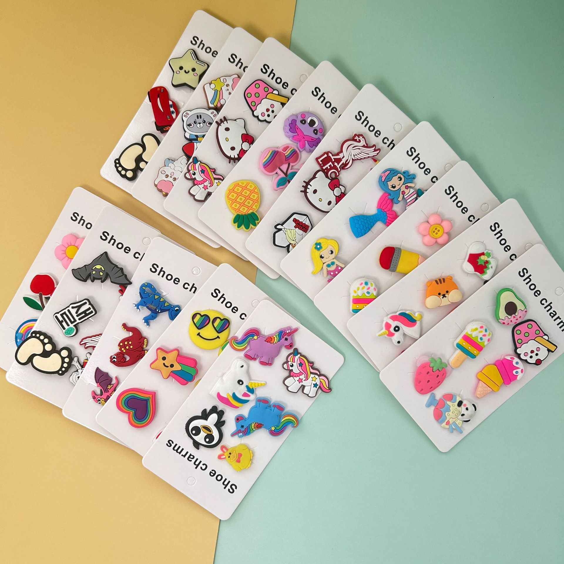 可爱卡通洞洞鞋鞋花套装DIY鞋扣卡片花园鞋洞洞鞋配饰库存清仓详情8