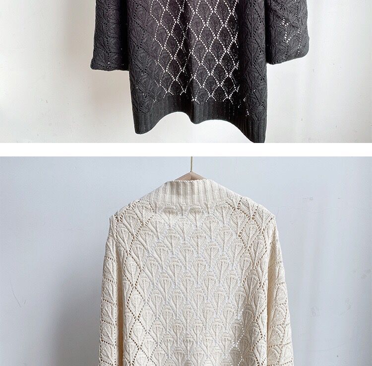 披肩女夏季高级感春夏新款针织外穿坎肩韩版百搭宽松夏天旗袍外套详情7