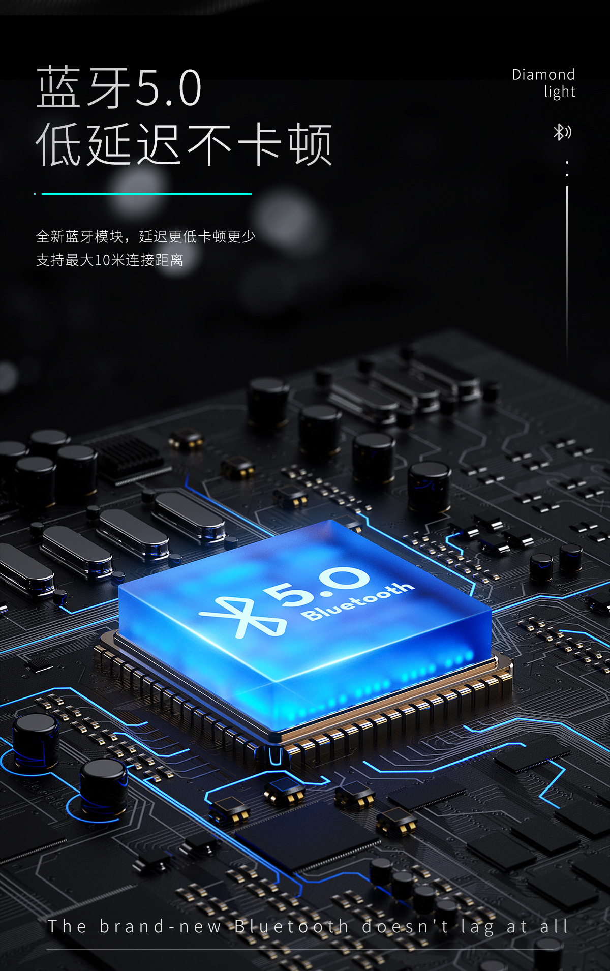 823哈曼琉璃无线蓝牙音响家用插卡桌面RGB重低音炮多功能氛围音箱详情12
