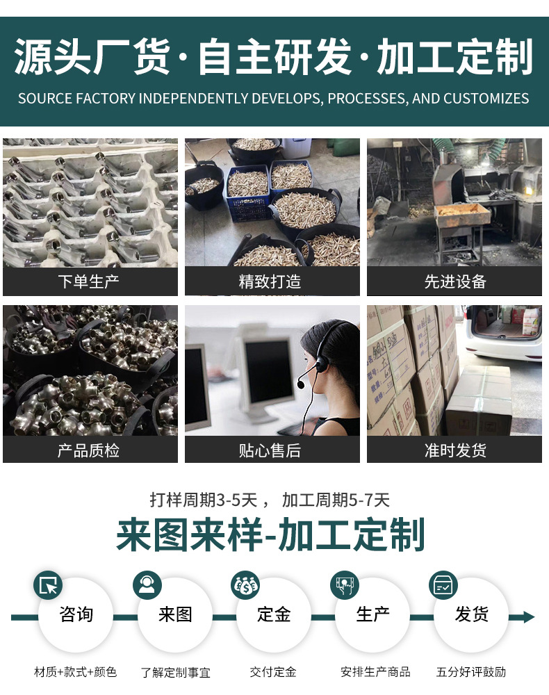 新品 304不锈钢厨房水龙头冷热拉丝滚珠防卡顿旋转水槽洗菜盆龙头详情2