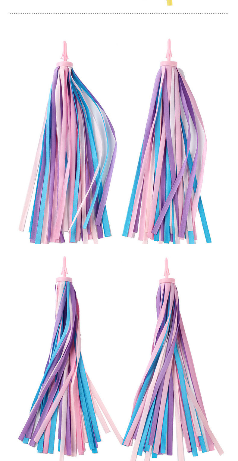 儿童滑板车 自行车流苏配件 飘带 铃铛 彩带32根高密度涤纶带详情8