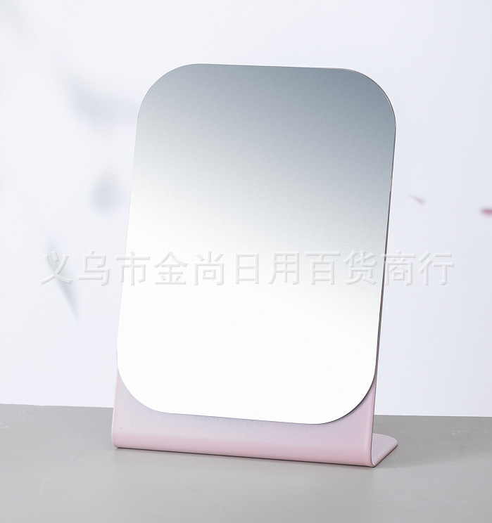 可爱创意铁艺镜子玻璃镜片化妆镜纸盒化妆盒高清单面镜子玻璃镜片详情2