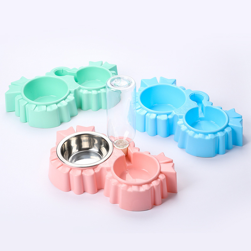 Pet feeding bowl, pet stainless steel bowl, cat and dog food basin, pet dog bowl, pet cat and dog automatic water dispenser pic 6
