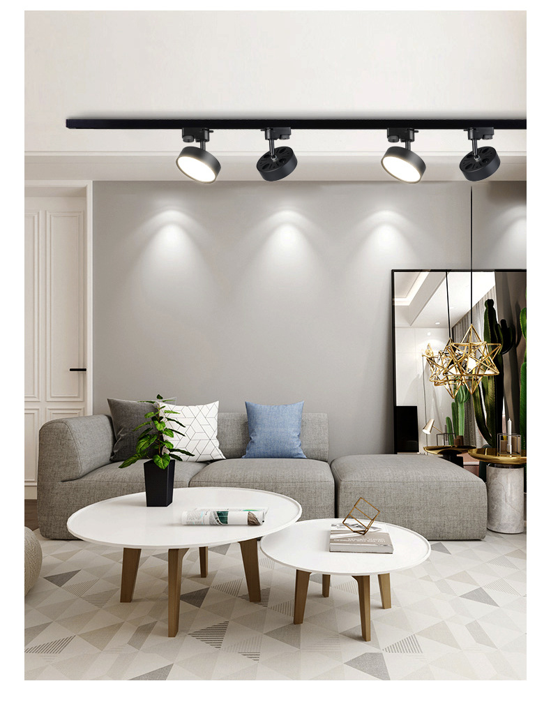 轨道灯批发散光led射灯服装店直播间不刺眼商用轨道式超亮补光详情12