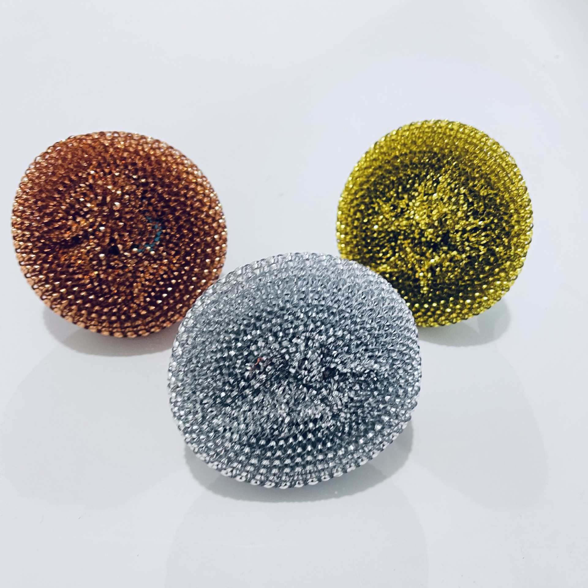 【 Zone 2-10 】 Gold Wire 【 Short Handle 】 Pot Brush 600 yuan per box Round head pot brush Gold wire Plastic Wire Pot Brush Non-damaging Pot Brush Pot Brush Steel Wool ball Cleaning Brush 1 yuan source gift pic 2