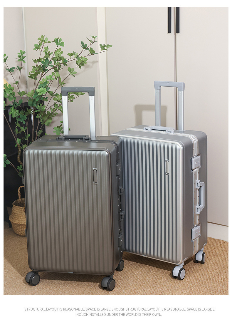 行李箱26寸铝框款20寸旅行箱万向轮学生结实耐用行李箱24寸拉杆箱详情37