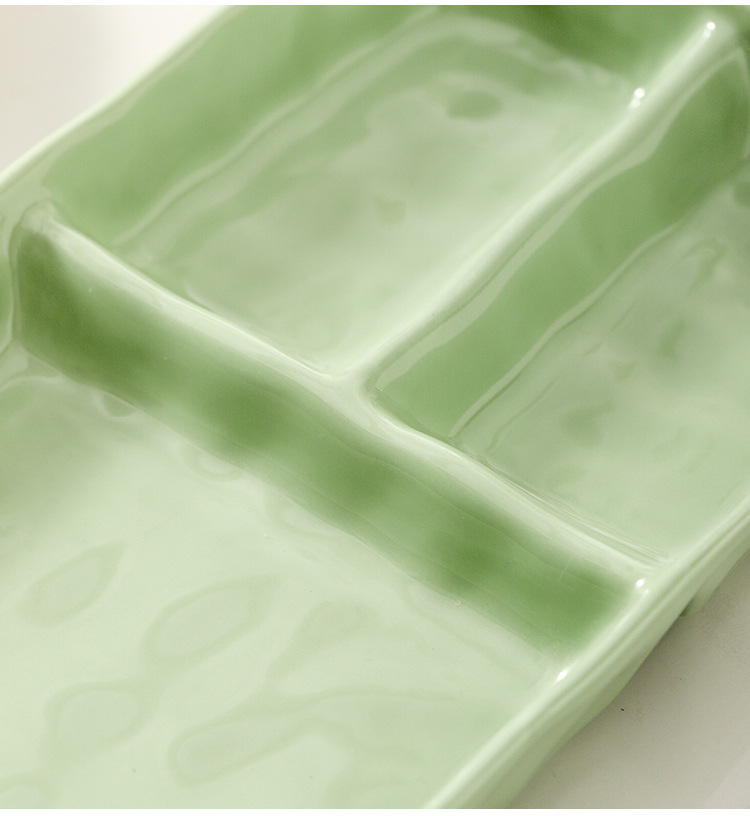 简约陶瓷分隔餐盘创意家用儿童早餐盘大人减脂定量分格餐盘水果盘详情12