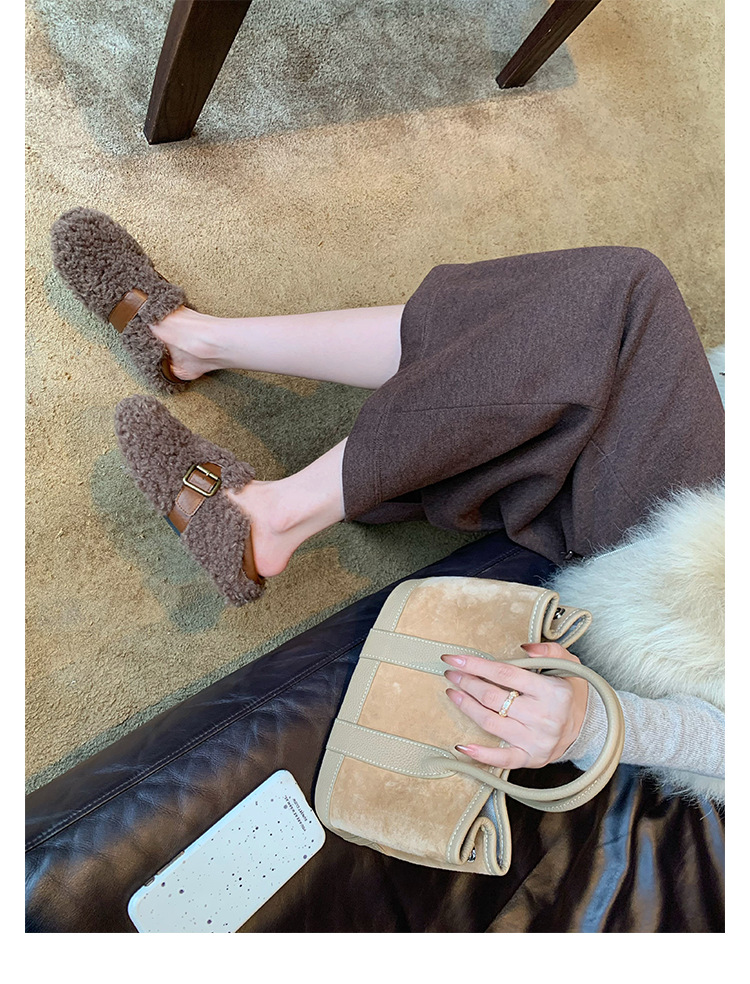 Warm and cozy plush slippers for women, winter home cotton slippers, warm and comfortable, anti-slip thick-soled plush slippers for women pic 27