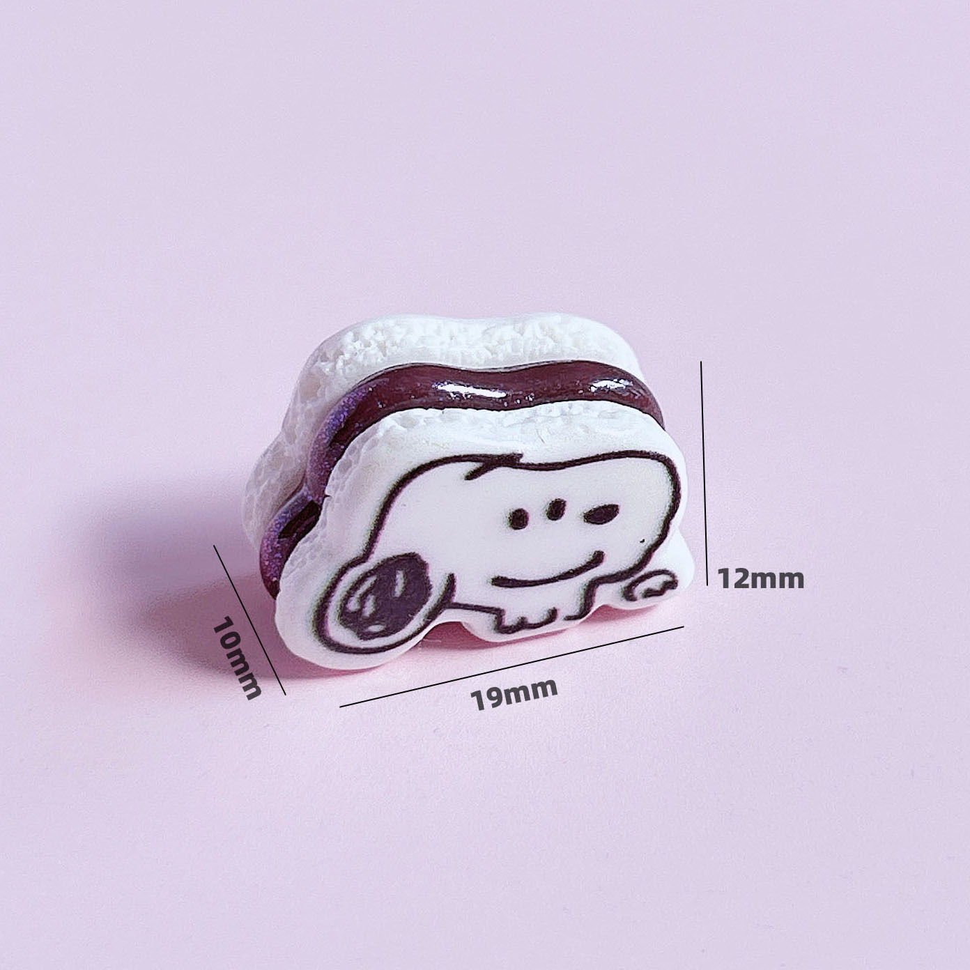 Trendy cartoon sandwich cookies, food toys, decorations, diy pendants, accessories, hair ornaments, handmade cream phone case stickers pic 12