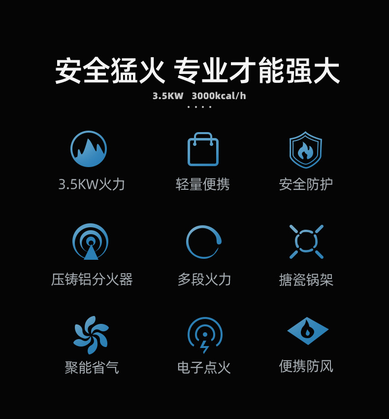 定制户外卡式炉便携式卡斯火锅野外烧烤炉具家用煤气燃气灶瓦斯炉详情8