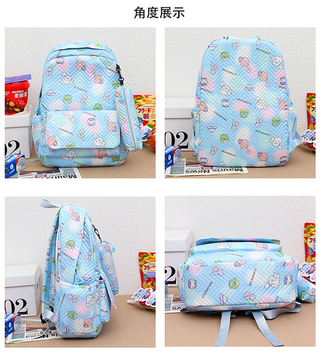 A large-capacity, lightweight backpack for girls in Korean high school, versatile, and a fresh and simple backpack for primary and junior high school students pic 7