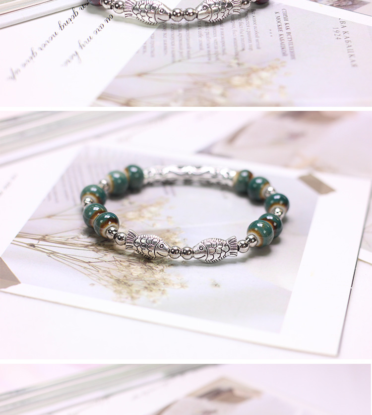 夜市配饰景德镇饰品陶瓷手串手工串珠手链小众高级感不掉色女夏季详情9