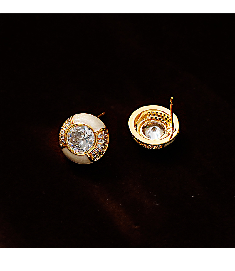 Hyacinth925 agujas de plata nicho francés ligero extravagancia delicados aretes moda temperamento adelgazar aretes 2025 nuevo estilo de moda moda pic 8