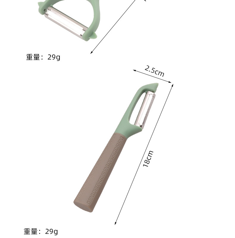 新款不锈钢削皮器可站立式家用削皮刀苹果土豆刮皮刀厨房瓜刨批发详情4