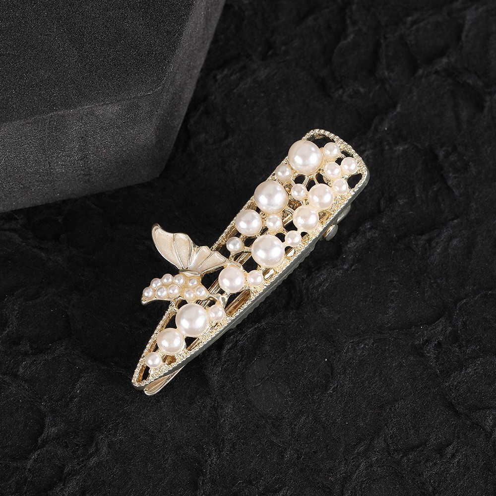 Korean flower headwear clips, rhinestone, frog clip at the back of the head, simple bangs clip, top clip, hairpin, female butterfly pic 8