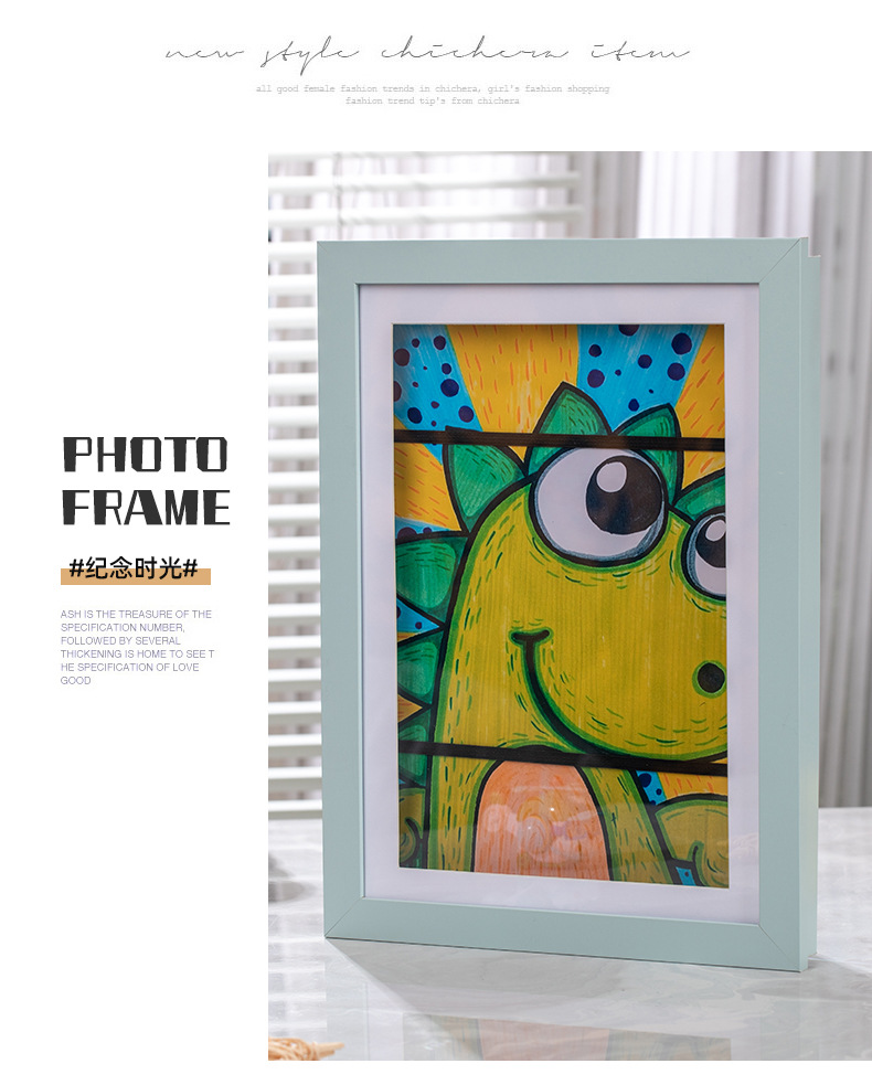 翻盖相框KidsArtFrame跨境爆款热销儿童艺术磁吸画框储存相框详情13