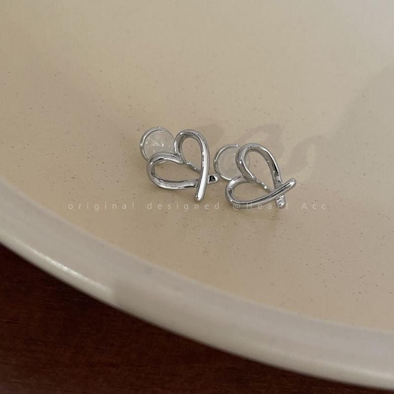 睡觉不用摘爱心耳夹小众设计高级感无耳洞耳骨夹甜美百搭耳饰耳环详情5