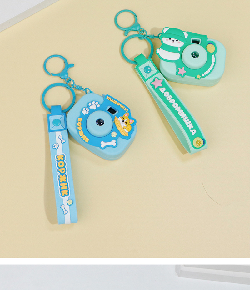 可爱卡通小鸭熊猫发光迷你投影相机幻灯片钥匙扣挂饰包包配饰批发详情14