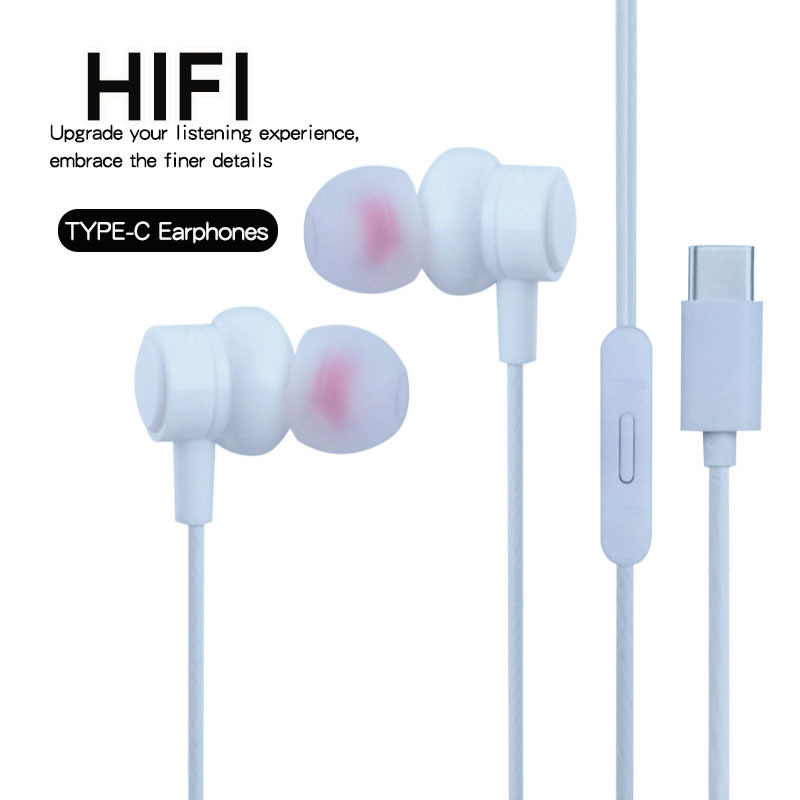 The new Sogo headphones are in-ear type with microphone and line control TYPE-C digital head, suitable for Apple and Huawei mobile phones pic 1