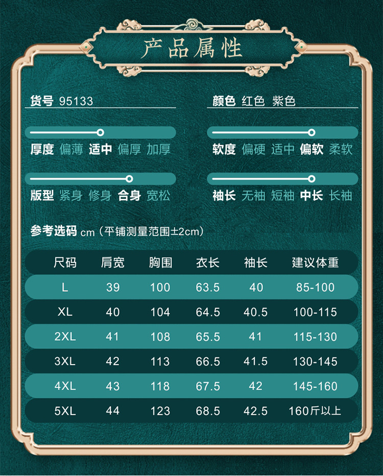 国潮新款妈妈装夏季衬衫中老年人女装上衣国风立领七分袖印花衬衣详情2