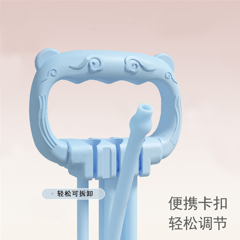 可调节磅数8字拉力器女开肩美背六股家用健身弹力带8字练背拉力绳详情3