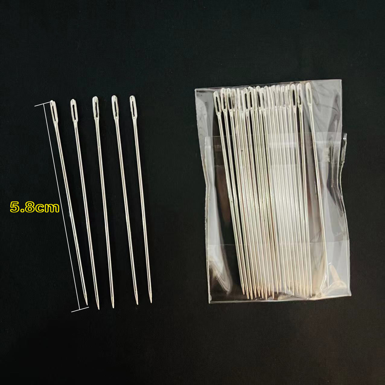 【 At the Door 】6/0 bag needle 20/ Bundle 100/ Bag 5000/ box 6/0 big eye bag needle Sewing needle Household steel needle High-hardness hand sewing needle Elderly Needle Sewing Needle One yuan supply pic 1