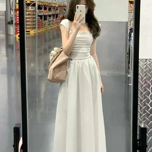 Gentle style, white moonlight dress, fairy-like, super fairy-like, high-end, French style, early autumn pure apricot long-sleeved dress pic 1
