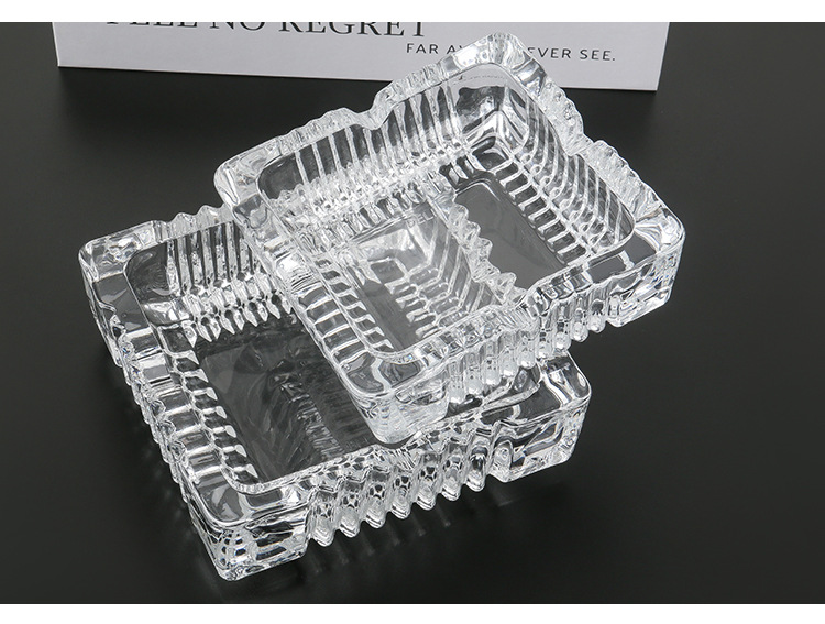青苹果YG1016加厚现代烟灰缸客房沐足KTV餐馆办公家用玻璃烟灰缸详情12