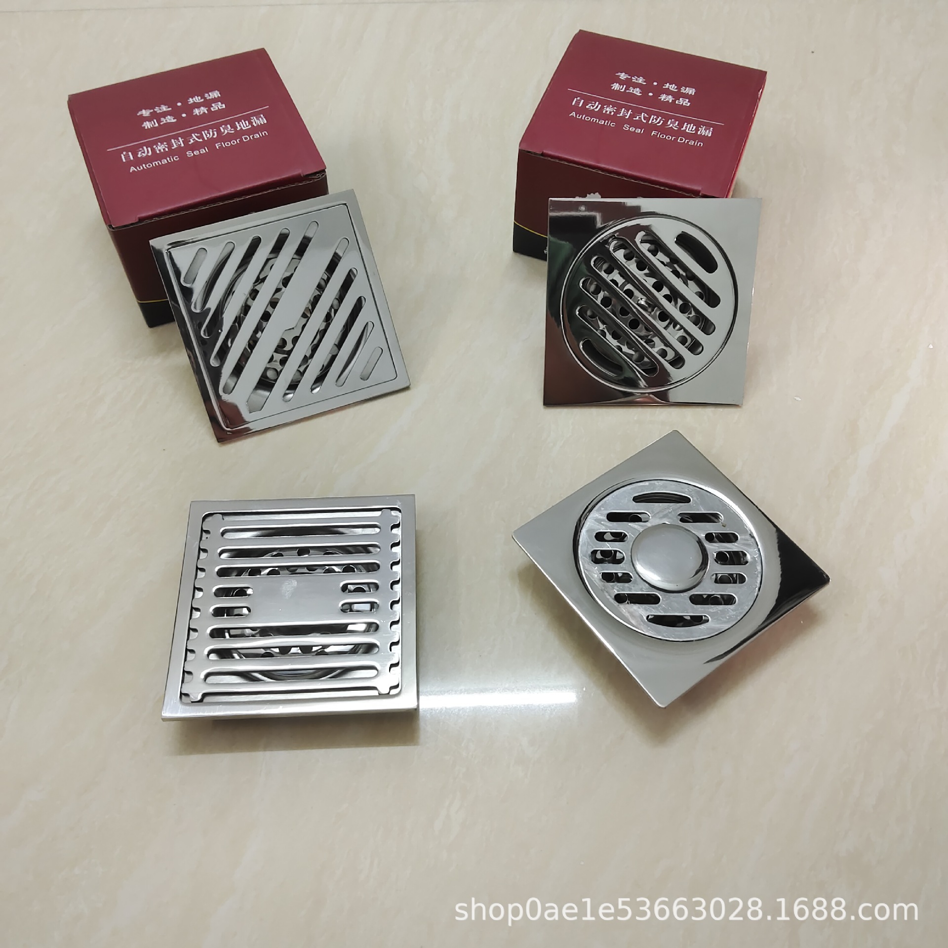 Stainless steel anti-odor floor drain, toilet, bathroom and toilet anti-odor floor drain, 10*10 self-sealing core floor drain, engineering floor drain pic 4