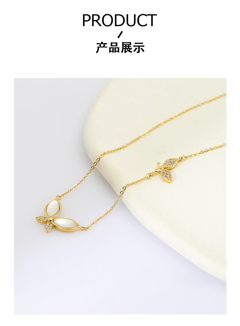 925纯银项链蝴蝶吊坠ins风女百搭锁骨链首饰批发饰品ins风爆款详情6