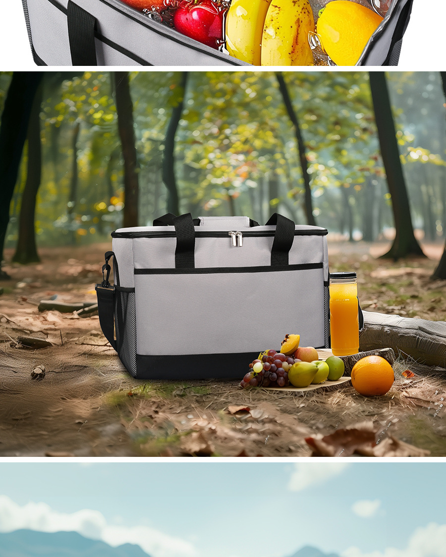 亚马逊跨境35L保温包户外野餐露营包袋加厚牛津布车载lunch bag详情8