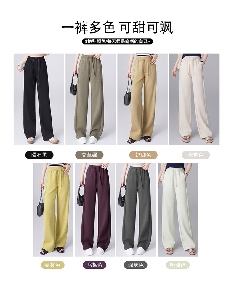 砂洗雅赛尔天丝夏季女薄款2025新款窄版宽松显瘦软糯垂感直筒裤详情20