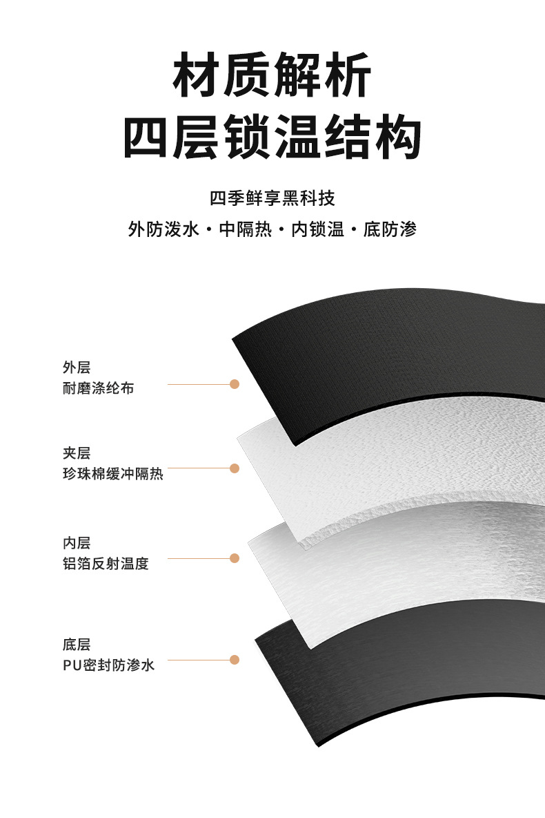 不锈钢手提密封冰桶带提手黑色保温箱配绿色酒瓶饮料详情4