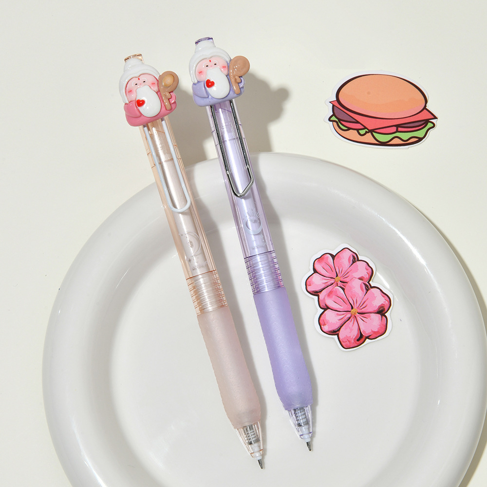 Chen Xi Yue Lao Tao Hua Yun Press the ST gel pen with a 0.5mm tip for smooth writing. It is a student stationery signature gel pen pic 7
