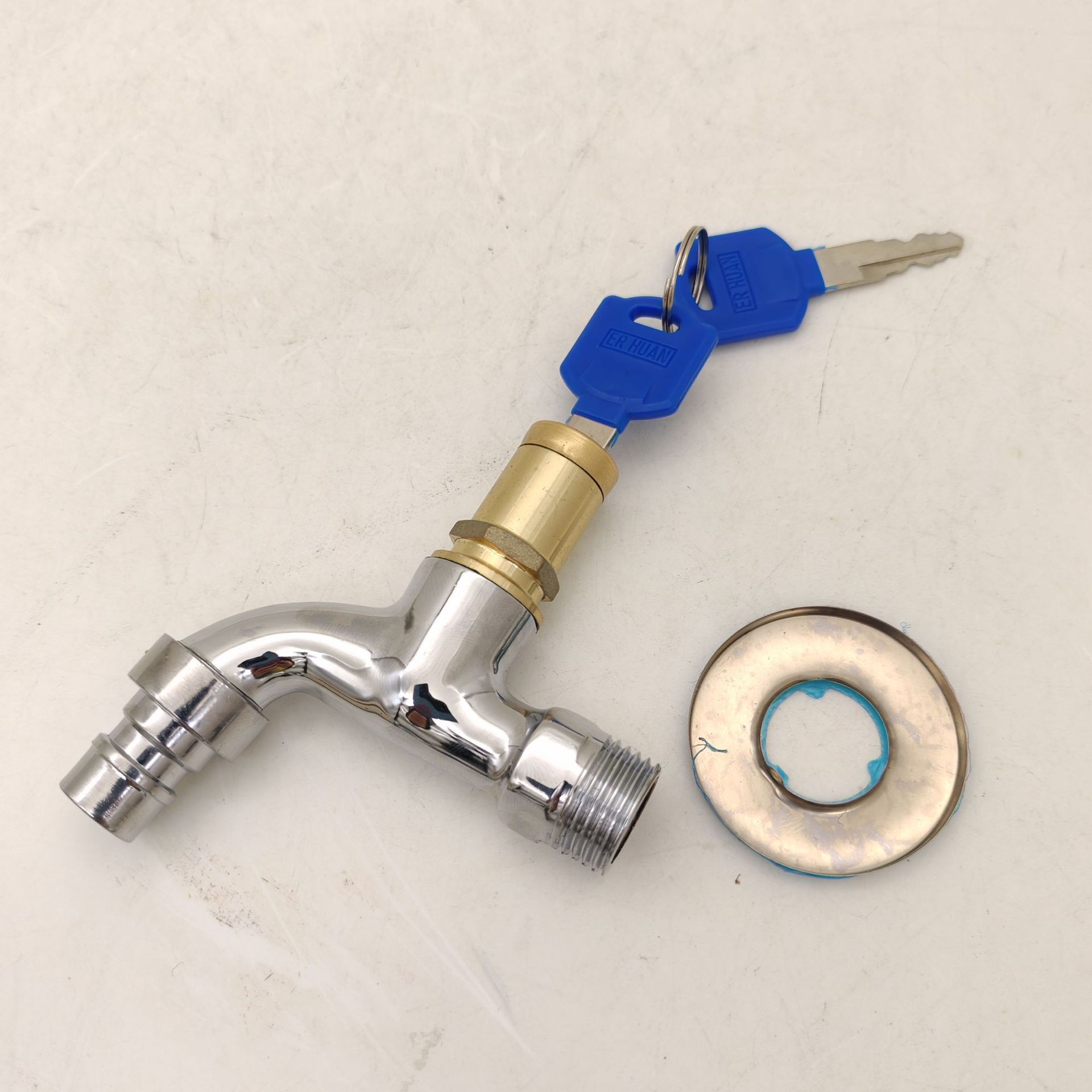 自产自销 家用户外防盗钥匙4分带锁匙水龙头6分钥匙 水龙头详情2