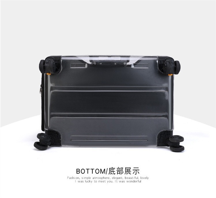 Large dog pet trolley case, large-capacity outboard case, portable fully transparent pet aviation case, cat takeout case pic 20