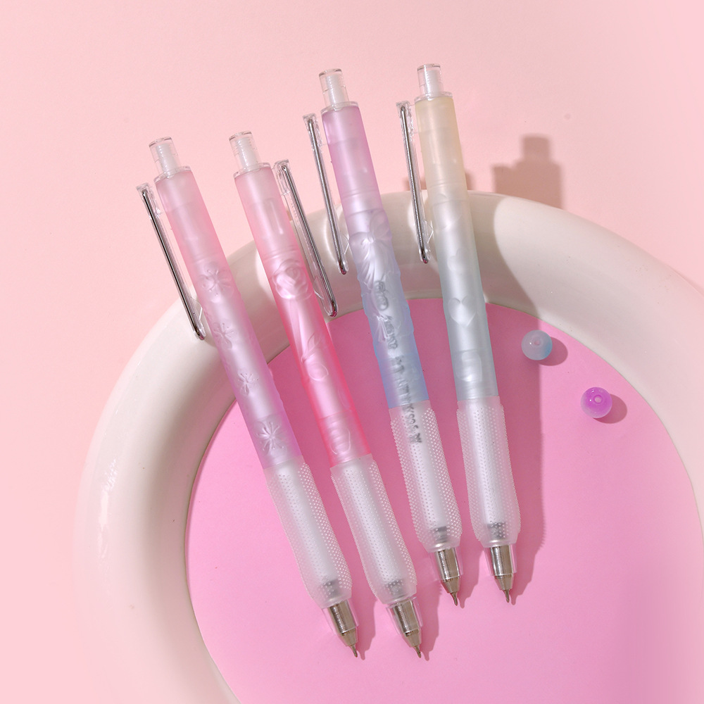 The new CS double-tip embossed pen from Chenxi features a low center of gravity press type gel pen, providing smooth and fluid writing. The dopamine pen body design ensures clear and long-lasting handwriting pic 9