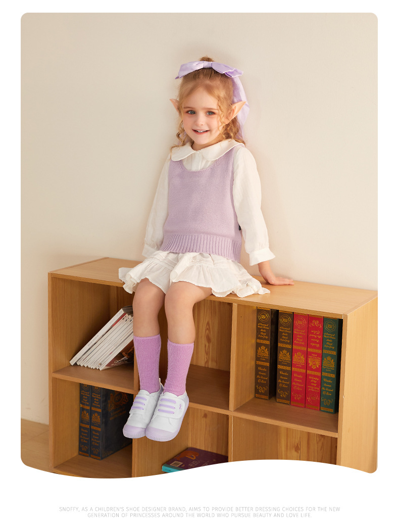 斯纳菲女童帆布鞋2025年春季新款室内宝宝鞋轻便透气休闲鞋详情8