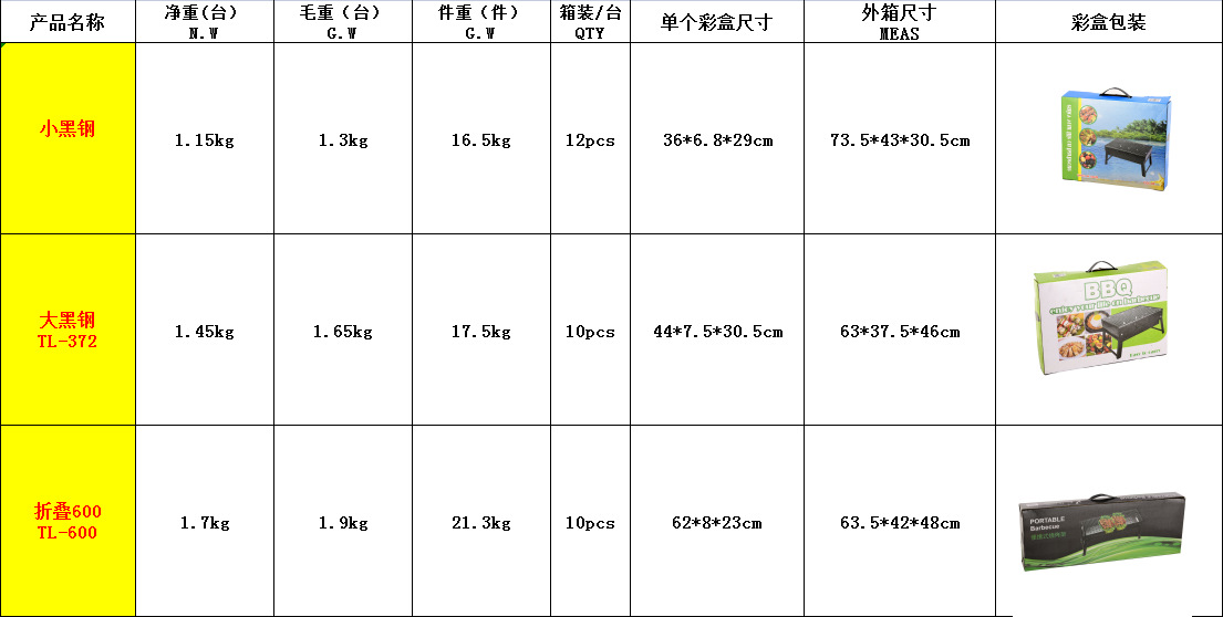 Folding Zibo barbecue grill, outdoor portable barbecue grill, household charcoal grill, BBQ factory direct sales pic 1