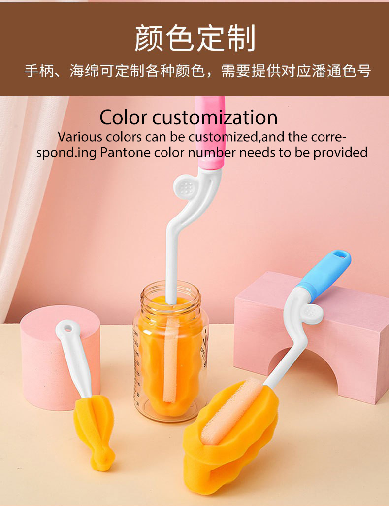 Sponge brush set, sponge brush cleaning brush combination, three-piece set, face brush, makeup brush pic 1