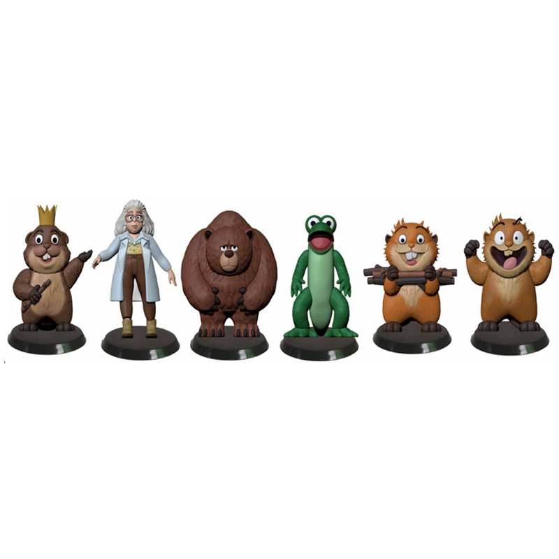 Cross-border 3.5-4-inch Beaver Transformation Plan: 6 figurines, models, blind boxes, blind bags, Disassemblable toys pic 4