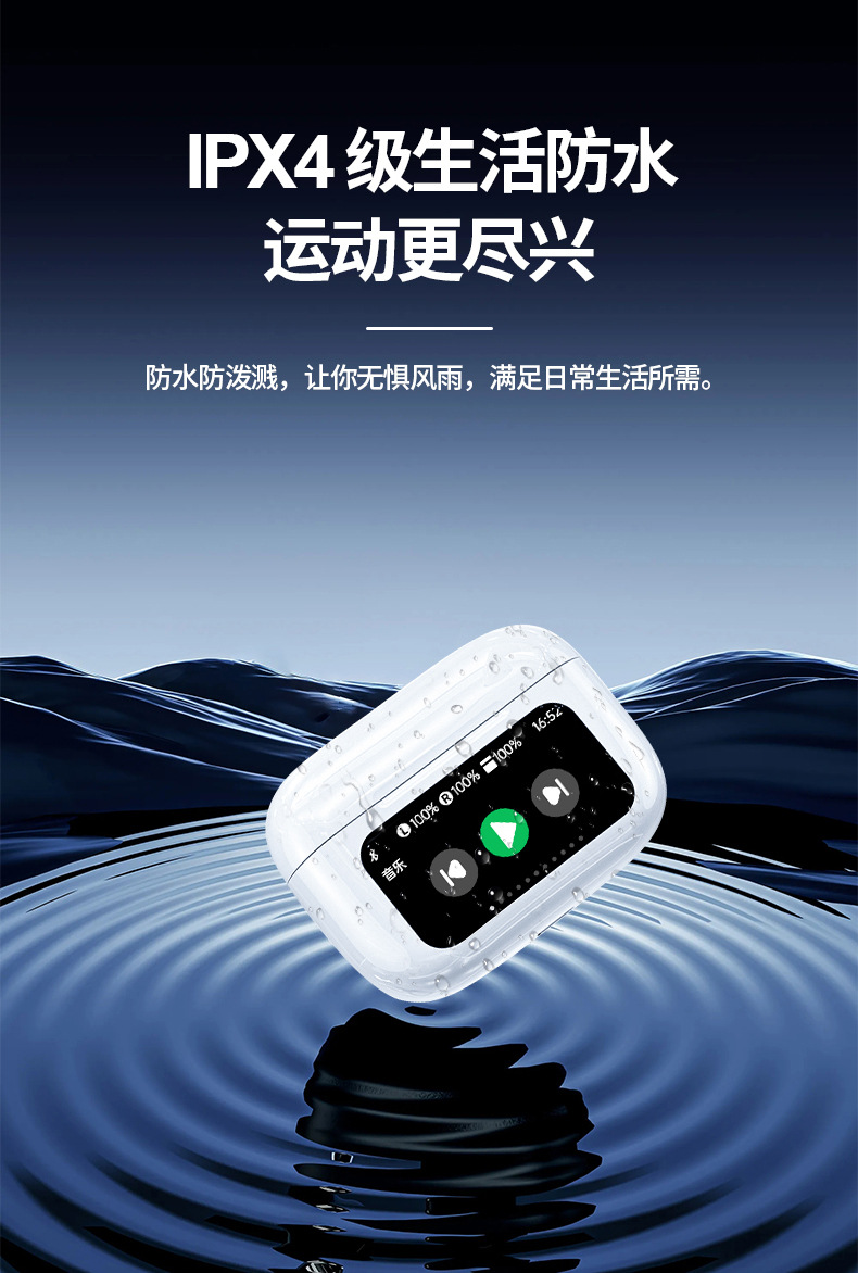 Cross-border A9pro Bluetooth headphones, E11 headphones, multi-functional touch display, ultra-long battery life, K18 Bluetooth headphones, simultaneous interpretation, AI translation pic 1