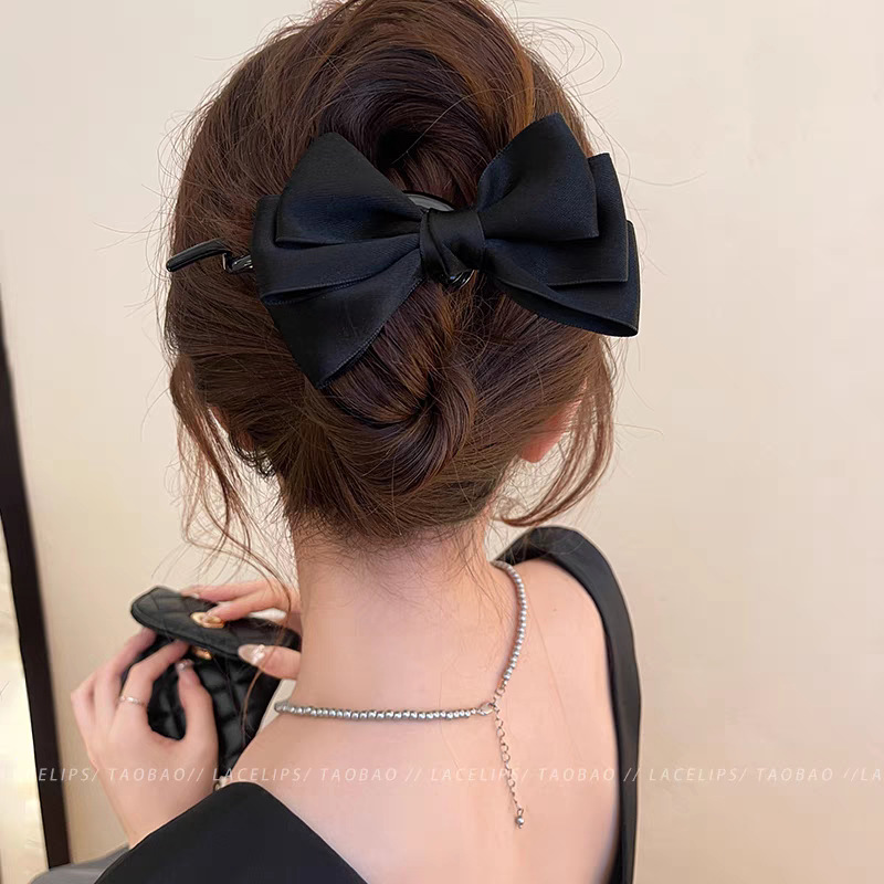 High-end rose flower twist clip for women 2025 new style, back head straight clip, grab clip, versatile hair clip and hair accessory pic 9
